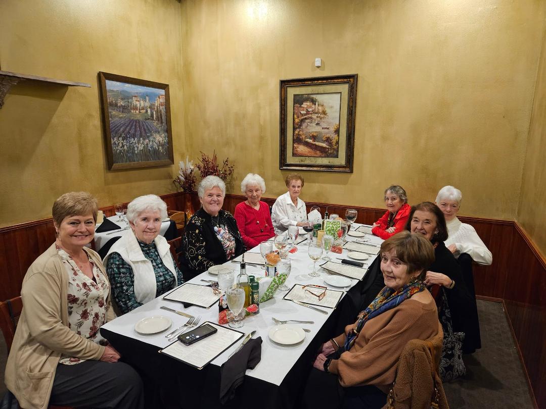 Christmas lunch with the Senior exercise ladies..What a group!