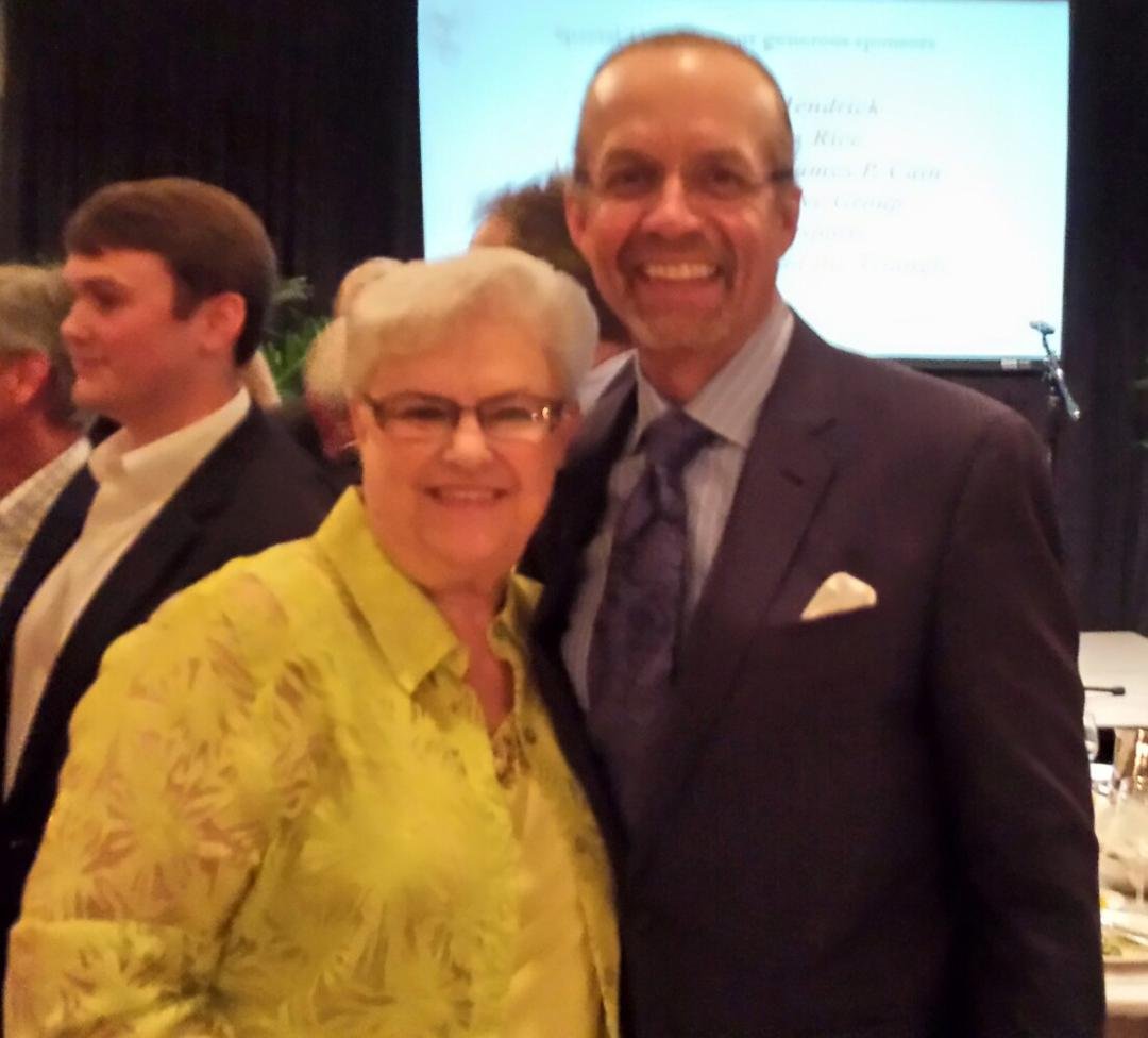 Nancy had dinner with Kyle Petty tonight in Raleigh.