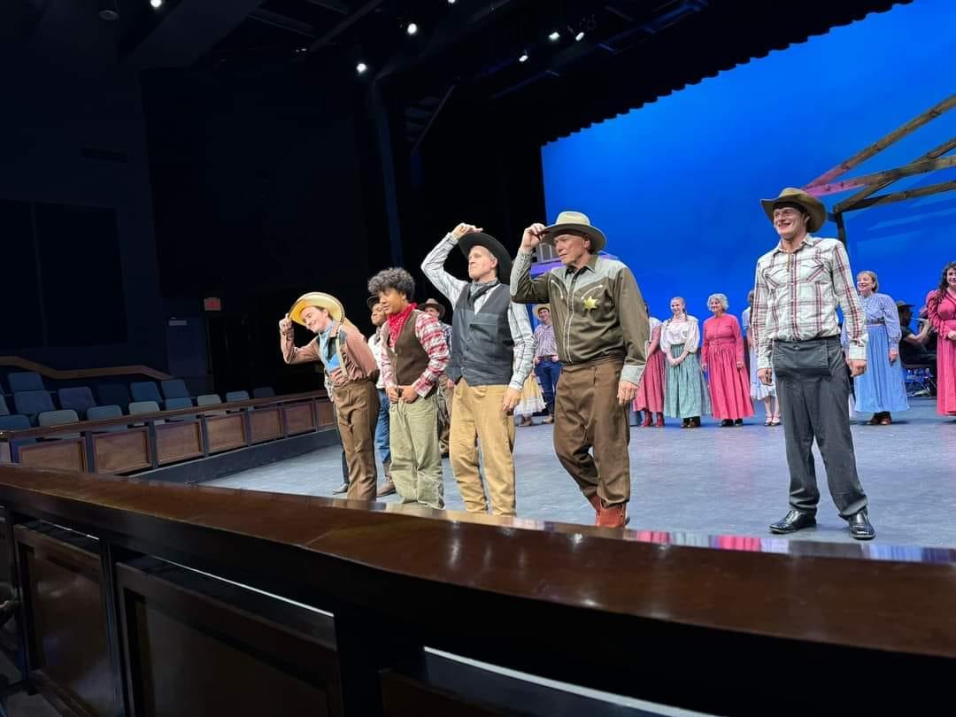 Taking bows. Closing night of Oklahoma!