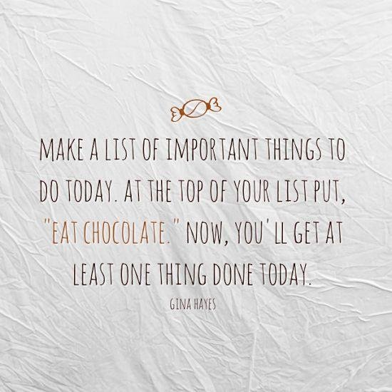 Yay I got the most important appointment made just on time With out chocolate