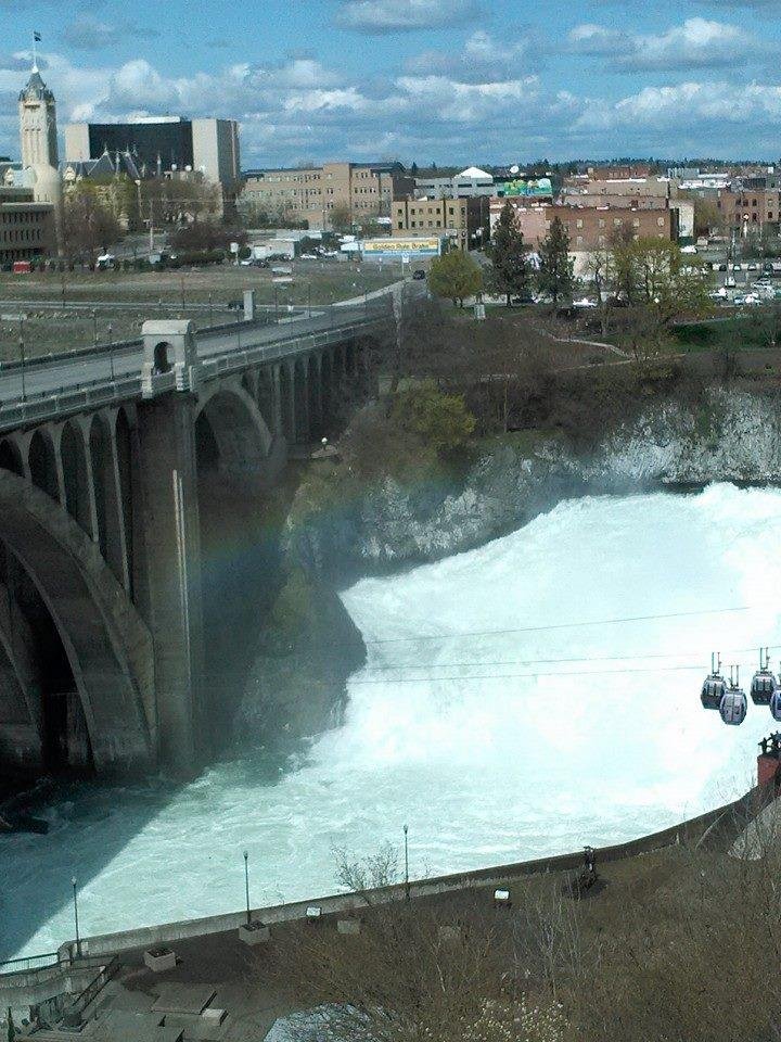 Happy Easter to all. Enjoy this view of a rainbow over the Spokane River