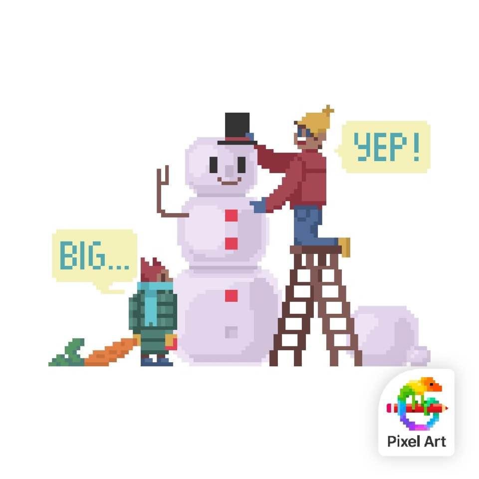 Ok not even I have ever seen a purple snowman!