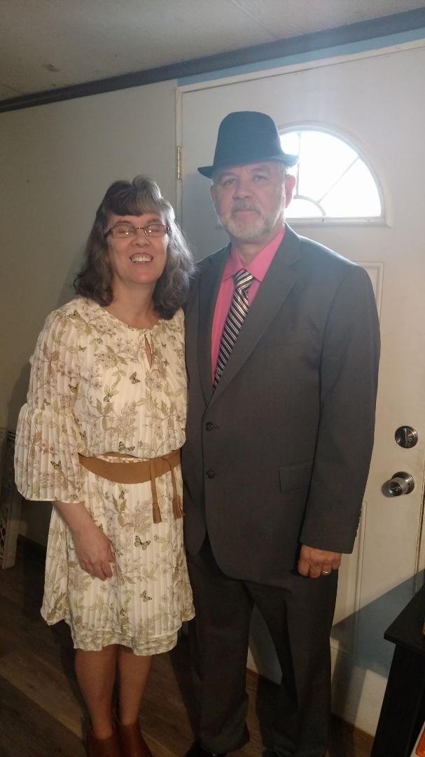 Me and Marie dressed for church.