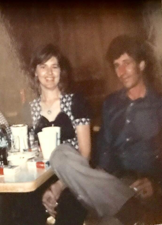Sister and I , in the year of ‘75 - one of those ole smokey places on the Southside !