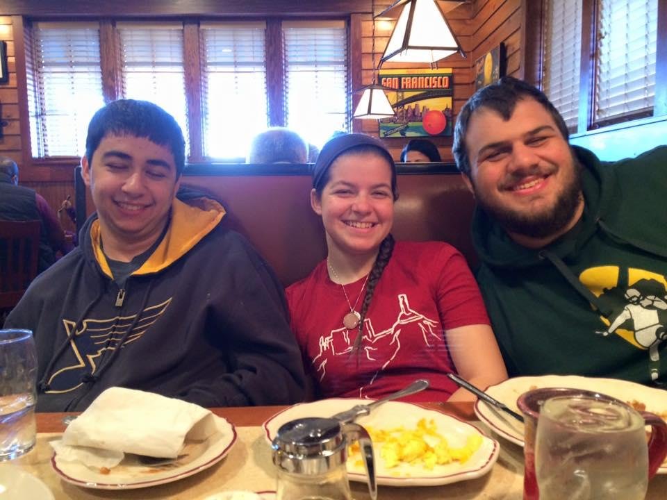 Lunch with 3 grandchildren for my birthday which is Tuesday