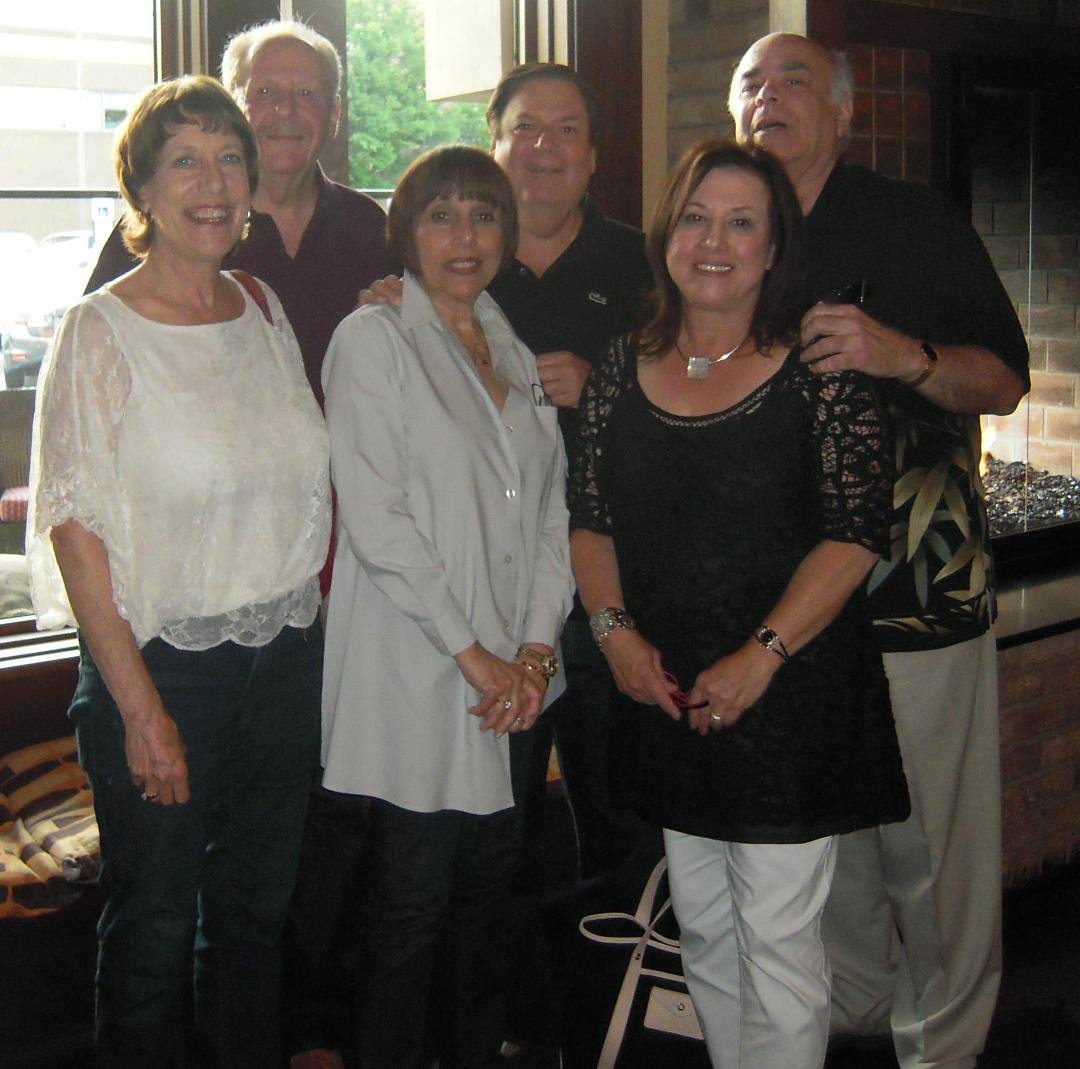Mini reunion of old friends in Princeton. Karen & Charlie Gaffner, Anita & Bob Greenwald, Leslie & Allen Friedman. Good to get together with old friends.