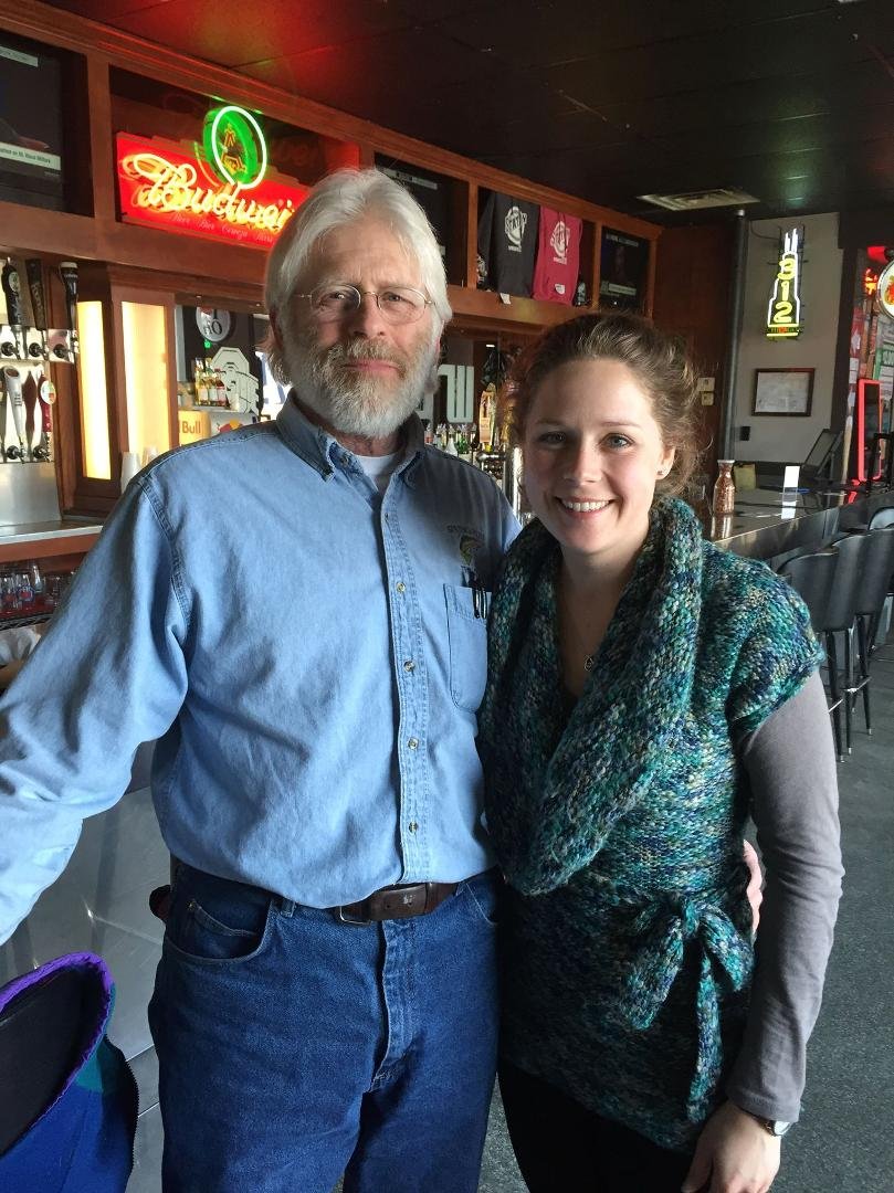 Lunch with daughter Emily