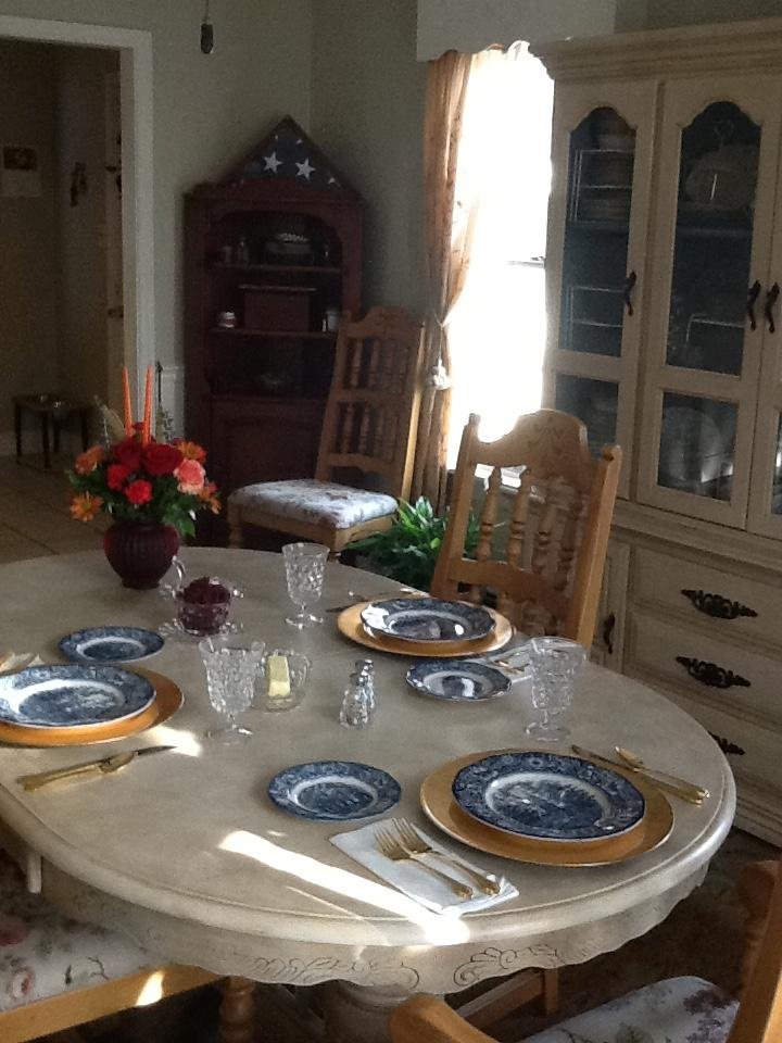 Ready for dinner, just waiting on the turkey!