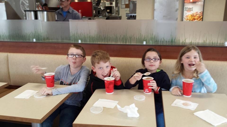 After movie frosty at wendys..