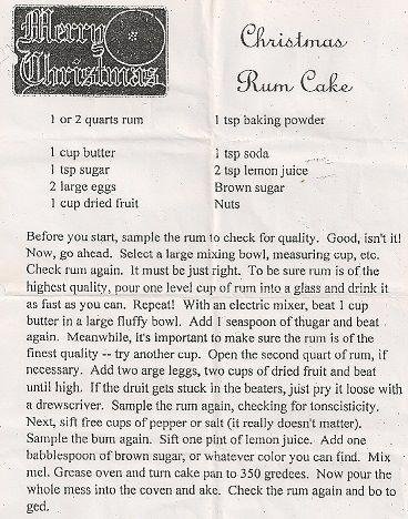 Here's a different Rum Cake recipe! :)
