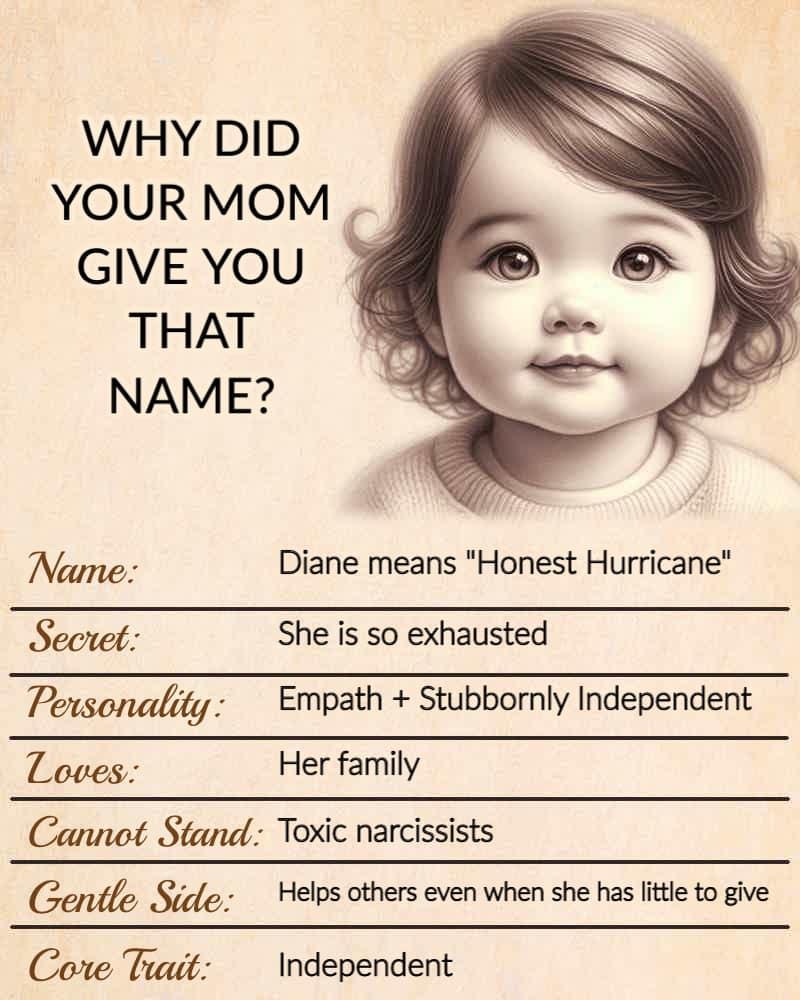I have been told I was named after Diane Lennon one of the Lennon sisters