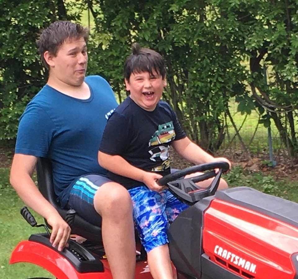 This is when you let your little brother take control the gas & brake!! My boys of summer😎♥️😎
