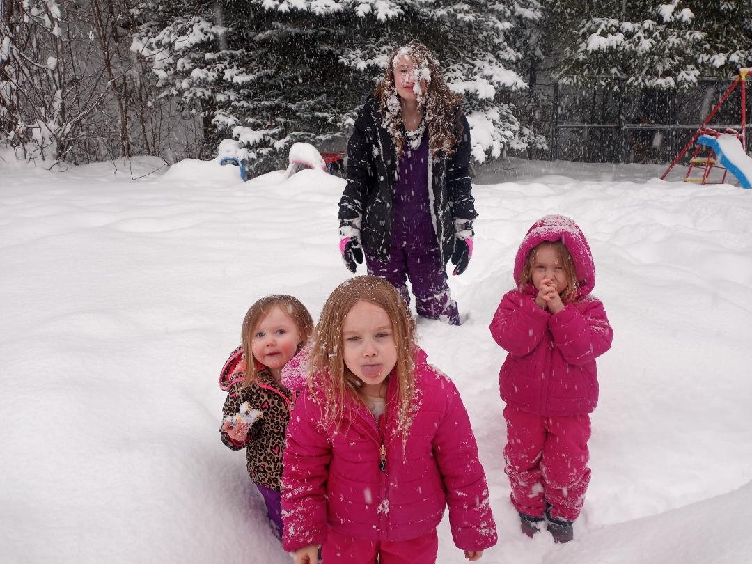 Here are 4 of my grand kids in Idaho enjoying the snow.