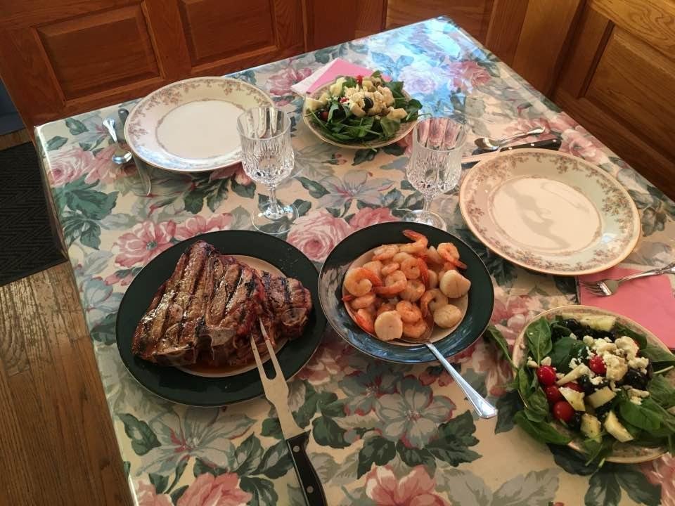 Dinner made in heaven.