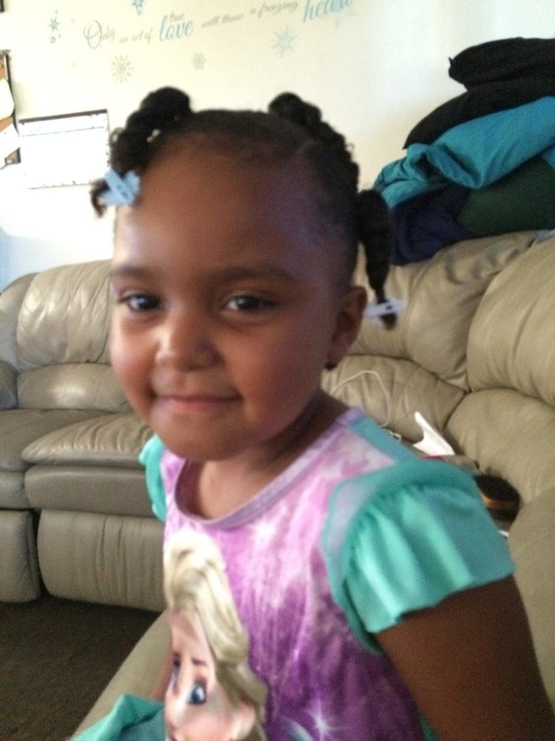 Pictures of granddaughters, Serenity and Aaliyah