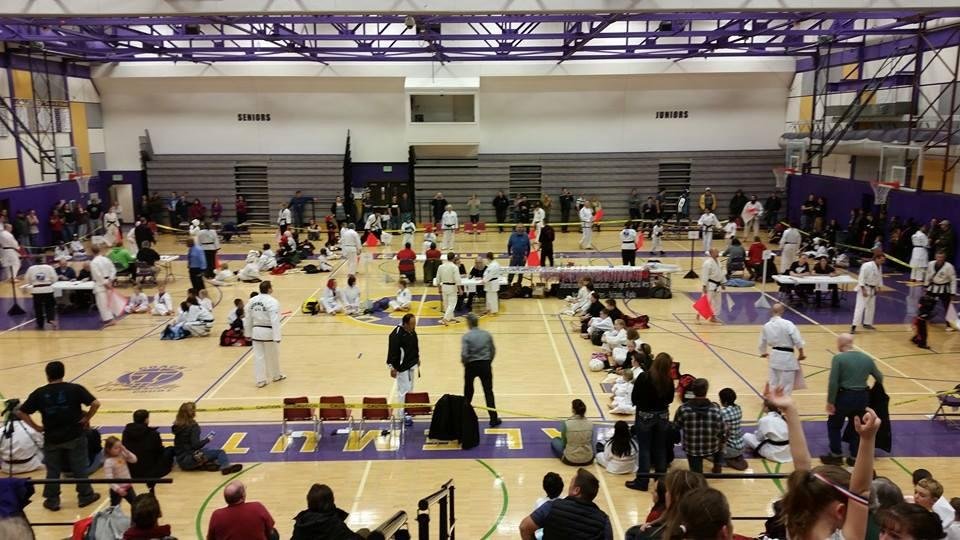 UAF Aikido students help score at 53rd Kubota Cup karate championship, Fairbanks AK.
