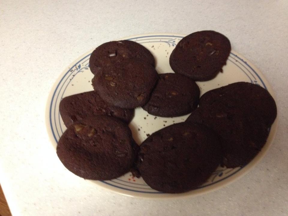 Gave the grandkids some freshly baked cookies. The youngest (Rowen), asked Grandpa " Are they chocolate or just burnt?"
Never hurts to ask.
Chocolate mint to anyone who cares.  I think he is related to his aunts and uncles.