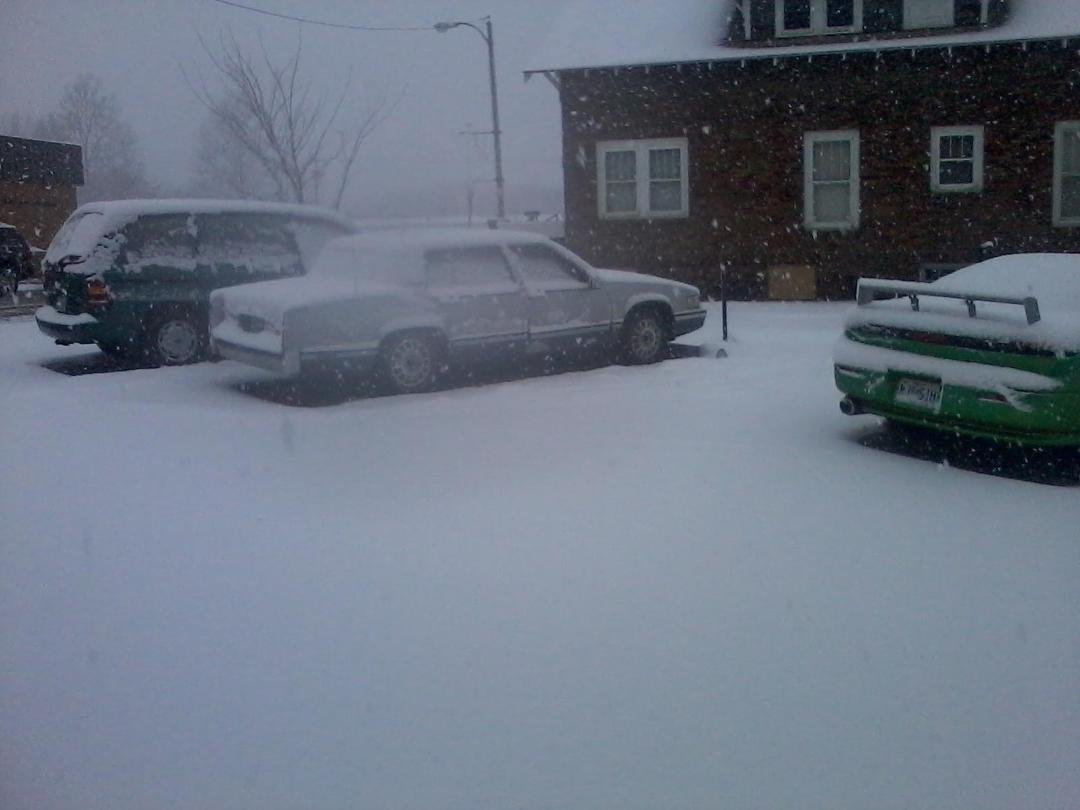 Snowing