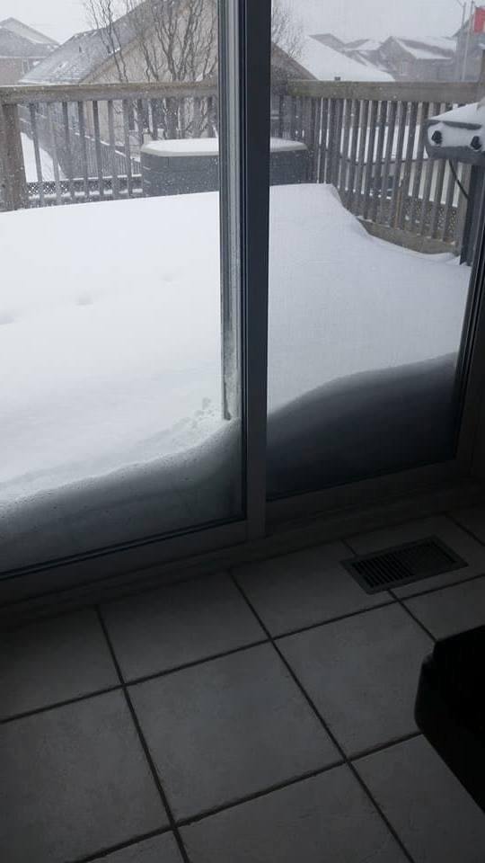 Still coming down.