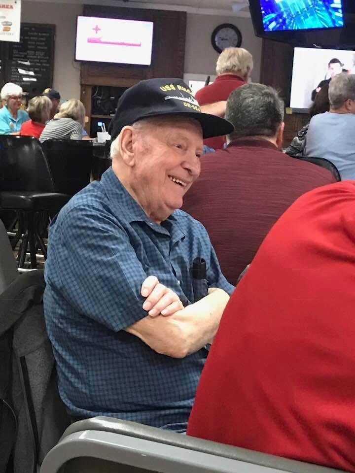 I got my pop out to his monthly American Legion meeting! He has such fun with his friends!!! Wish his heart was as great as his smile!!!!! Love Him Mean It!!!!