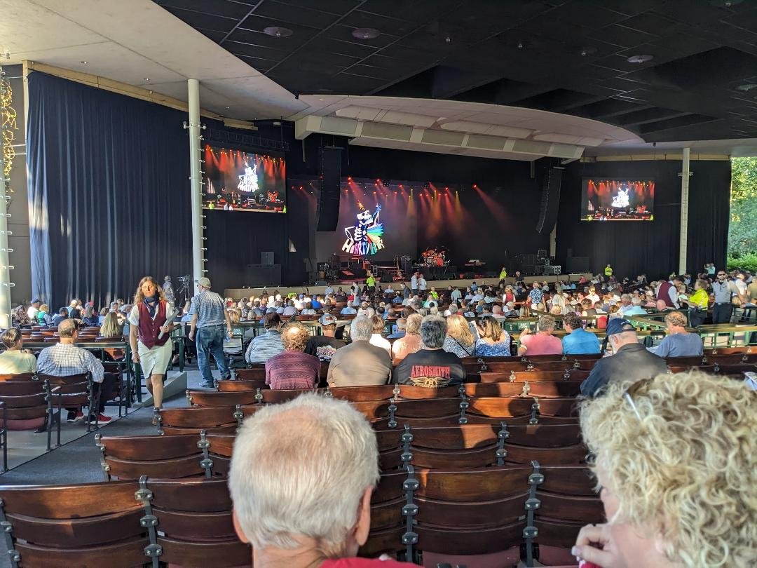Nick and I at Ravinia to see John Fogerty.
