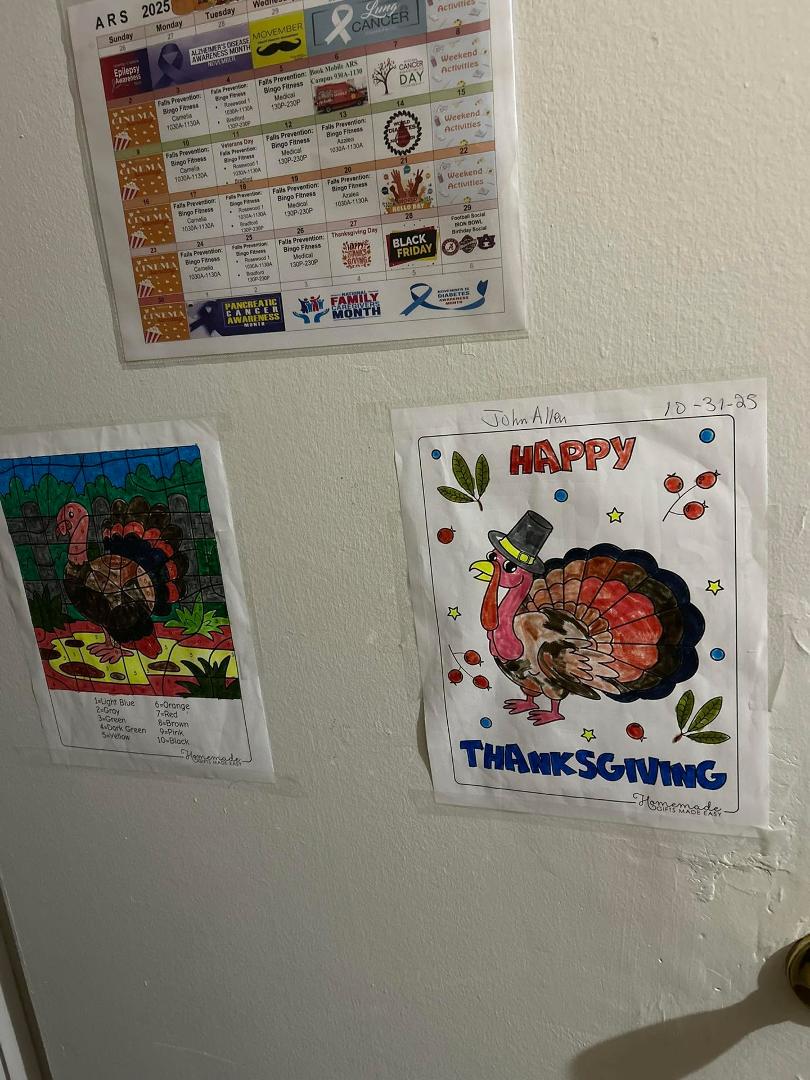 I made my crayons colors turkey pictures.