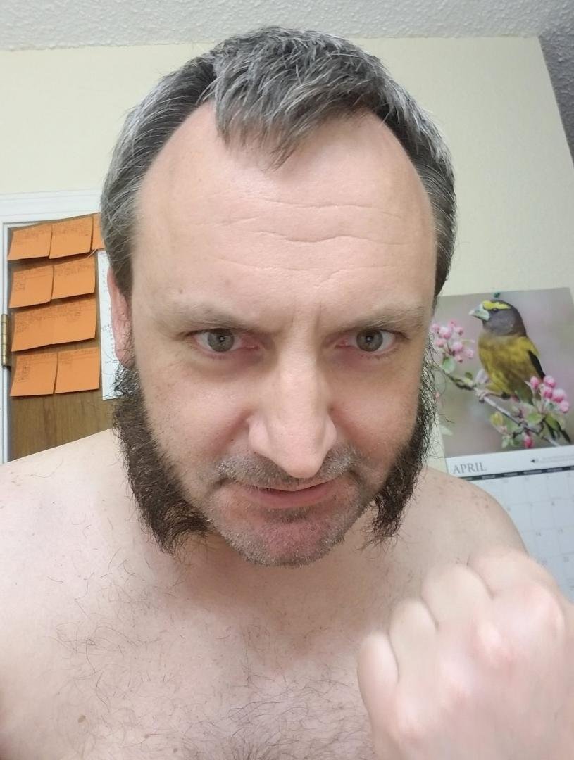 Check it out! I look like Wolverine, or Martin Van Buren, but either way I look pretty tough!