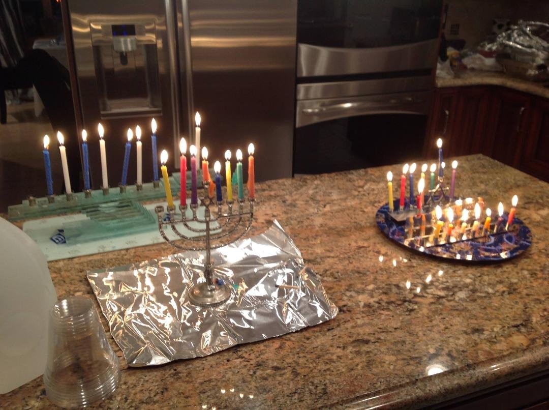 Chanukah at the Binders. :)