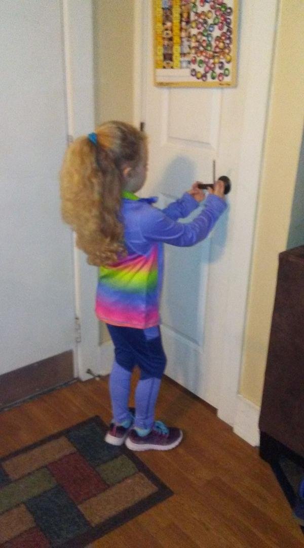 Got it straightened again...she loves it!