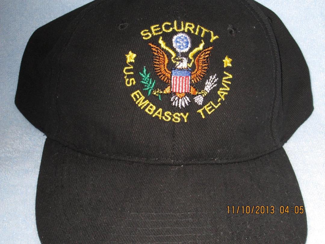 Now you know where I've been!  With my hat on my head, Al Quada dudes know to stay away.  The Embassy in Tel Aviv was not closed down recently 'cause I was on the job.