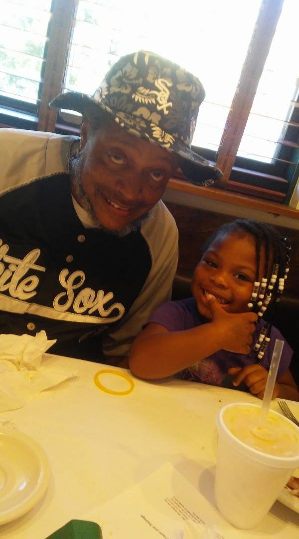Me and my granddauther at breakfest