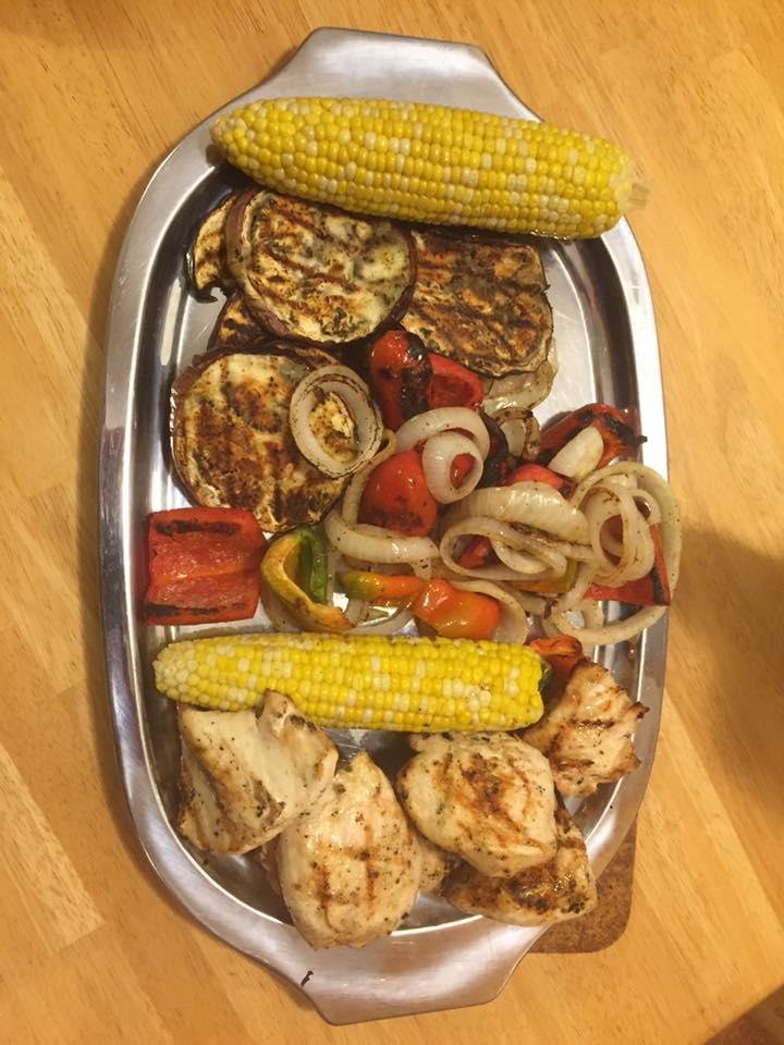 Hot off the grill! Even if you have power, grilling is great!