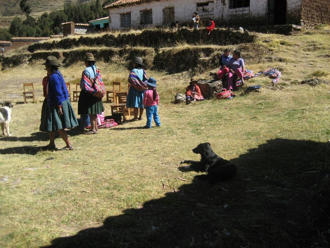 The school grounds at Biacha. This place was very remote and very high. 13,000 ft +??