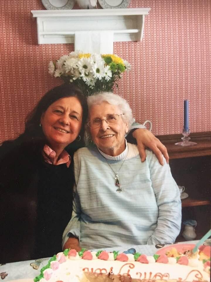 Mrs. B...It is sad to think that there will be no more visits, no more lunches, no more cups of tea...But what is still here are the years of memories of it all and that makes me smile...❤️