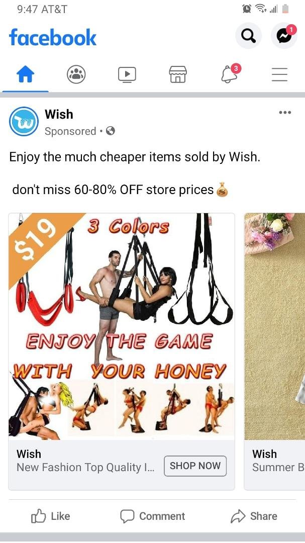 Is it just me? Or is everyone one else getting this ad on their facebook feed.