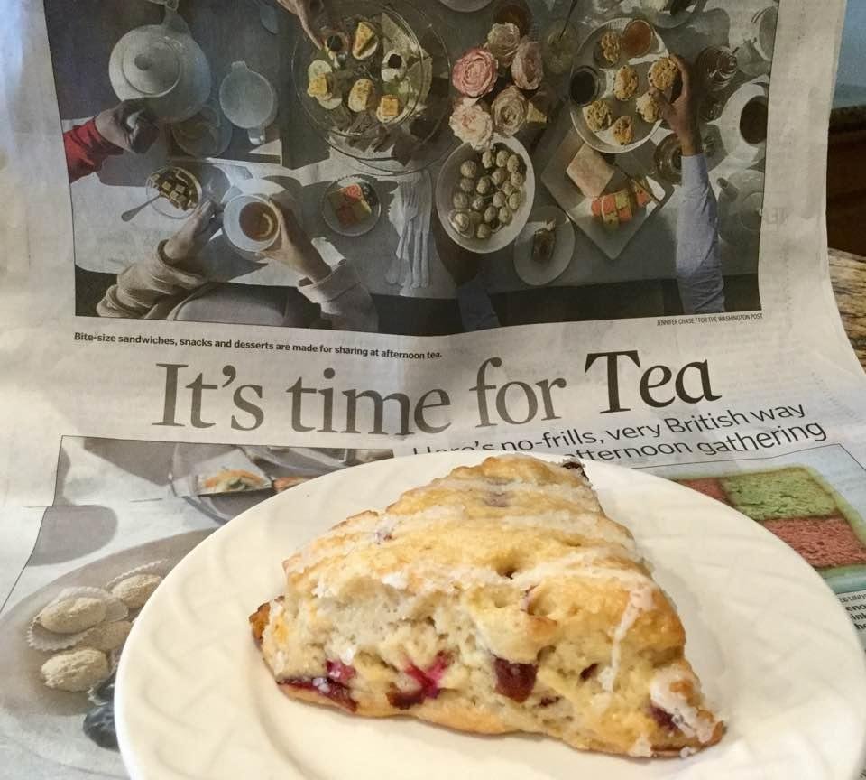 If you you saw the Eye Street in today's paper it probably made you hungry for scones like it did me. So I headed down to The Cookie Jar and got one of these cranberry orange scones. Yummmmm! The Cookie Jar is located at 1