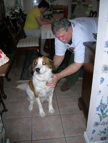 Parker, the best dog in the world, and me.