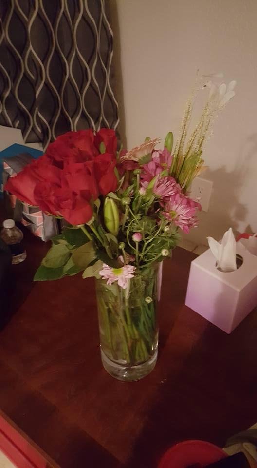 Last but not least
Flowers for my Honey's Birthday