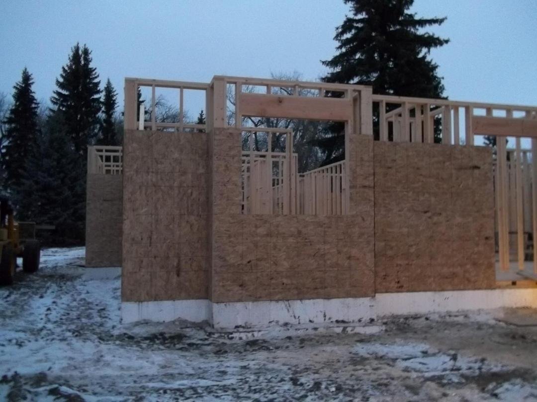 A shell of a house