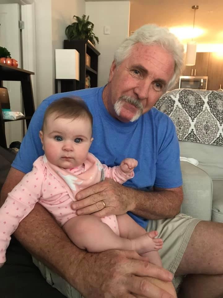 Grandpa Tom had fun sharing the evening with our beautiful little Liv. Sweet dreams baby girl