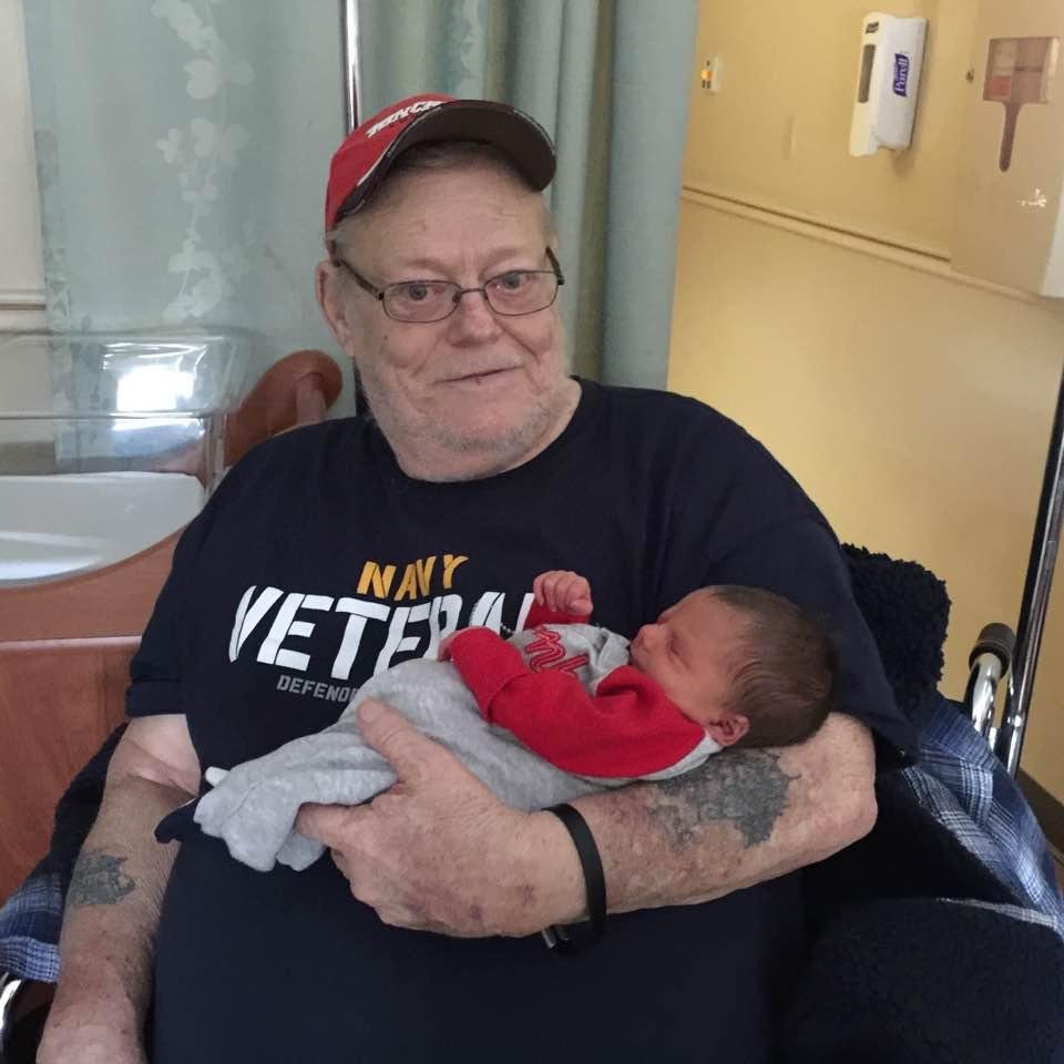 Me and Kaleb; my great grandson