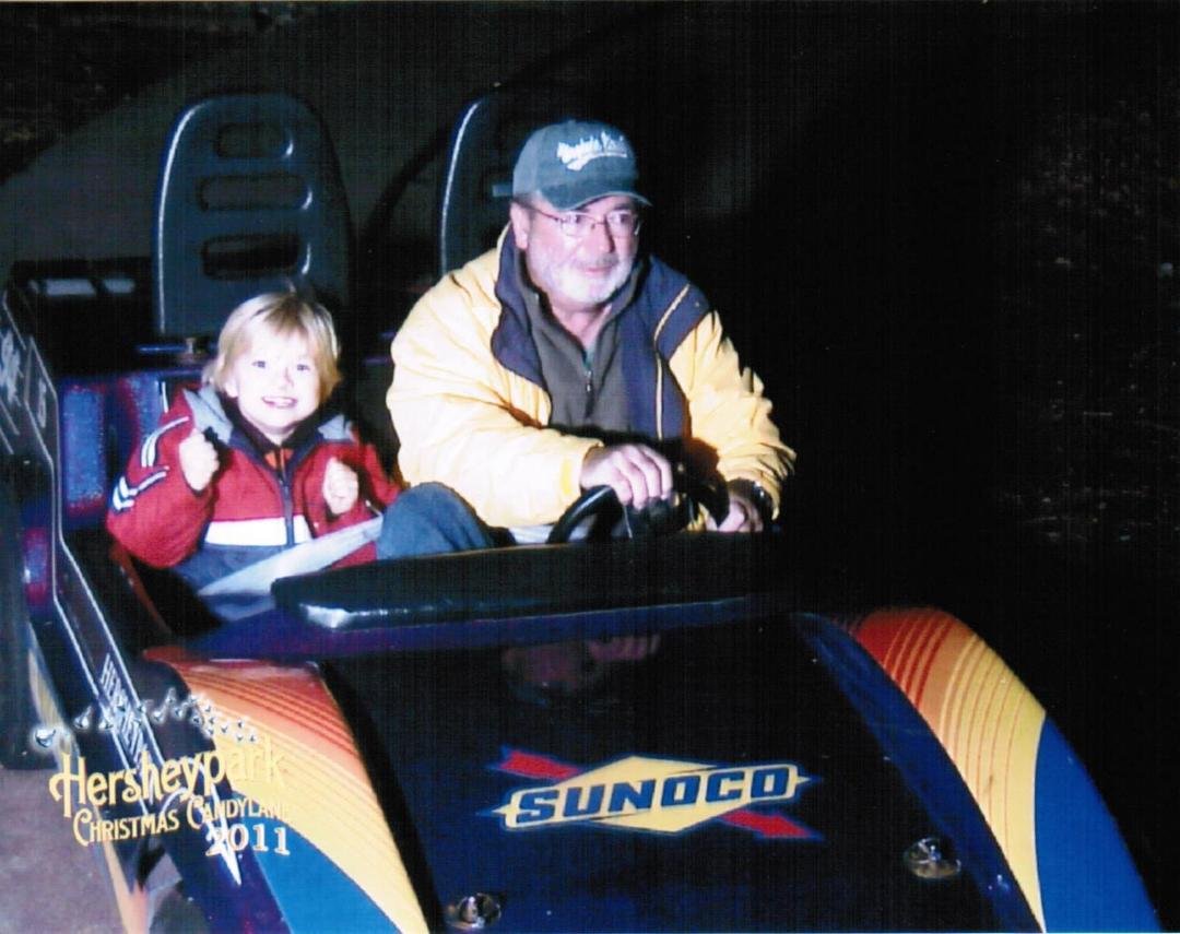 hershey park fred and grandson trent thanksgiving