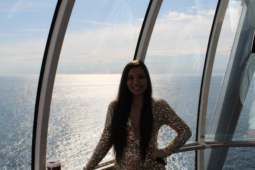 Melaina isn't afraid of heights!