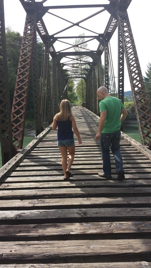 Living dangerously on an old train trestle