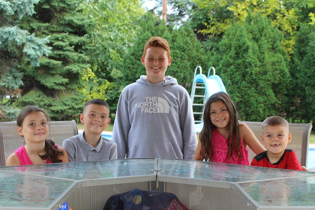 Finally got all the grandkids together long enough for a picture!