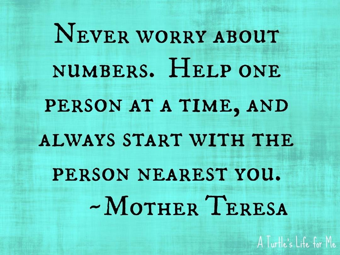 Mother Teresa died 20 years ago today.