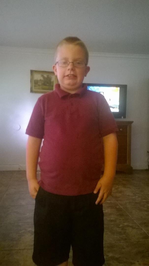 First picture of little man from my new cell phone.