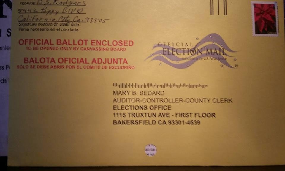 I just voted I bet you can't guess who I voted for or maybe you can