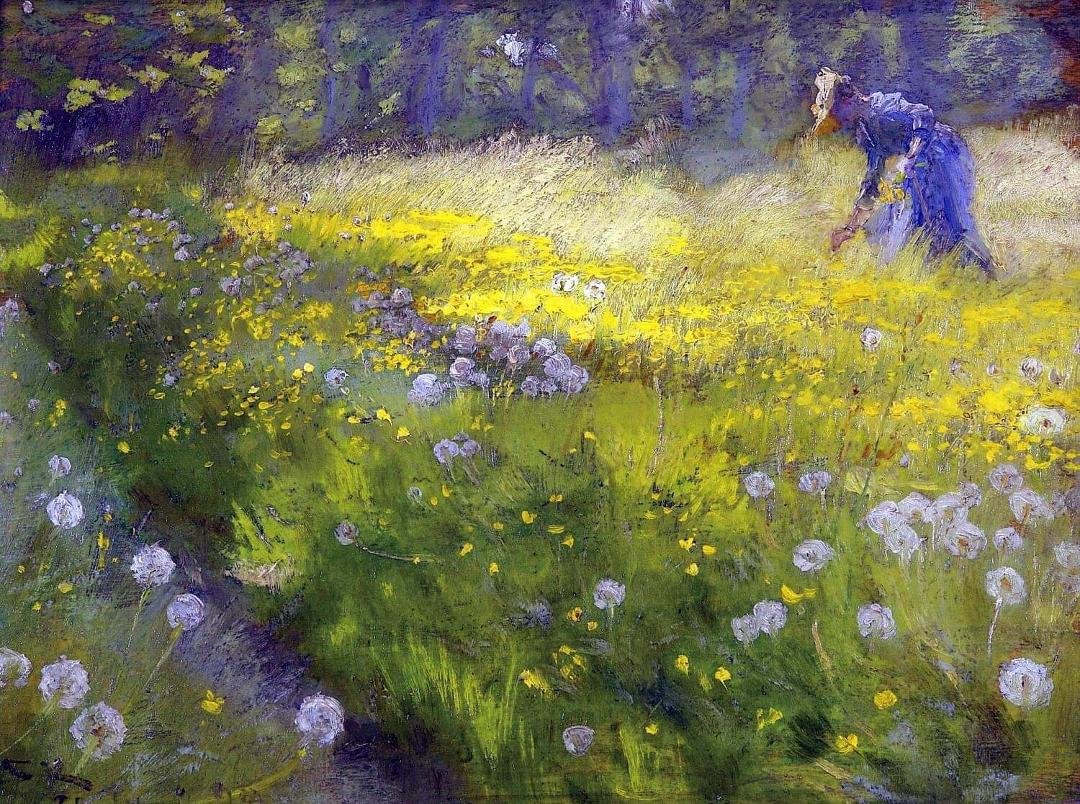 Peder Severin Kroyer (1851-1909) Marie Kroyer in the Garden at Skagen, 1892