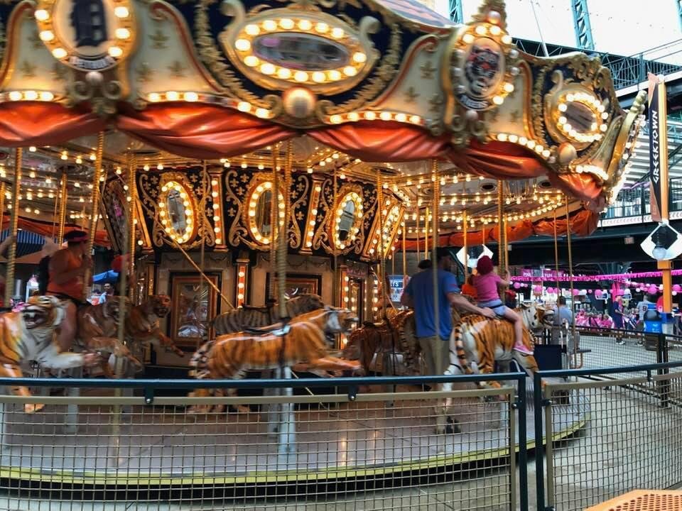 At a Tiger’s baseball game and found a carousel. It’s all Tiger’s.